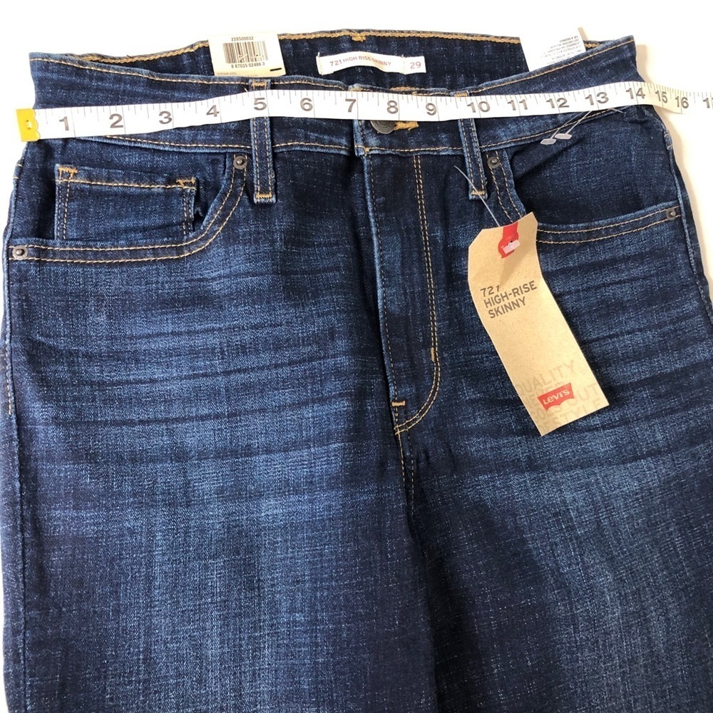 Levi’s women 721 High-Rise Skinny Ankle fringe - Picture 5 of 8